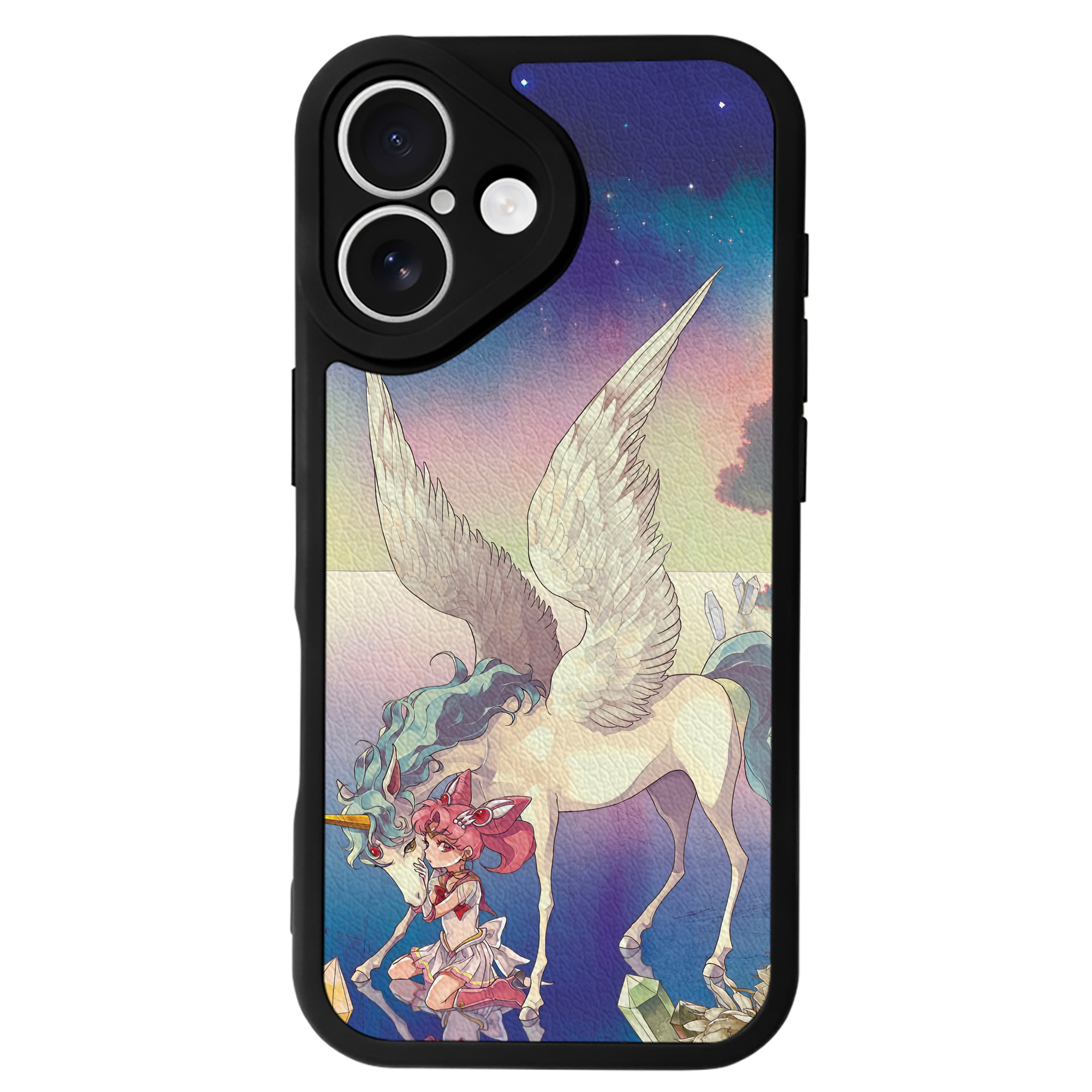 （画像用） 美少女戦士セーラームーン Sailor Moon 【iPhone 16シリーズ対応】シリコンスマホケース（レザー調） 材質：シリコン